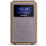 Philips TAR5005/10 radio Orologio Digitale Grigio, Legno