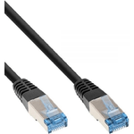 InLine - Patch-Kabel - RJ-45 (M) zu RJ-45 (M) - 10 m - SFTP, PiMF - CAT 6a - halogenfrei, rund - Schwarz