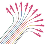 Helos Faserpigtail 12 x LC OM4 50/125Âµm, easy strip, 2,0m ?900 u halogenfree outer Jacket ?Cable OD:0.9mmÂ±0.05 ?OM4 50/1