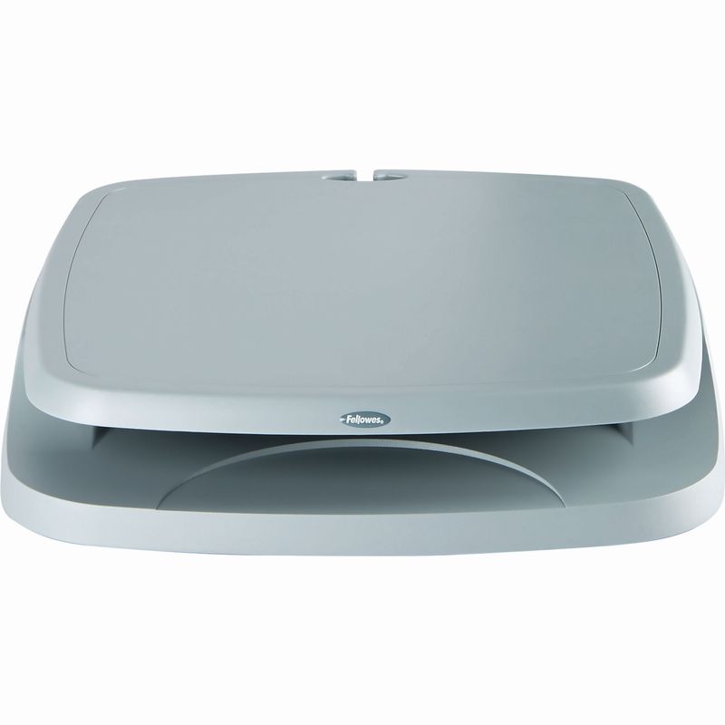 Supporto-elevatore-per-monitor-Fellowes---Regolabile-a-3-altezze---Fino-a-36-kg---Organizzatore-di-cavi---colore-grigio