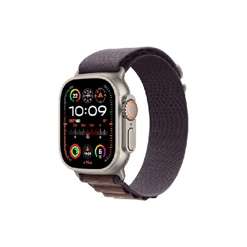 Apple-Watch-Ultra-2-GPS---Cellular-Cassa-49m-in-Titanio-con-Indigo-Alpine-Loop---Small