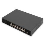 Digitus Switch PoE Fast Ethernet a 16 porte , 2 uplink Gigabit (RJ45/SFP)