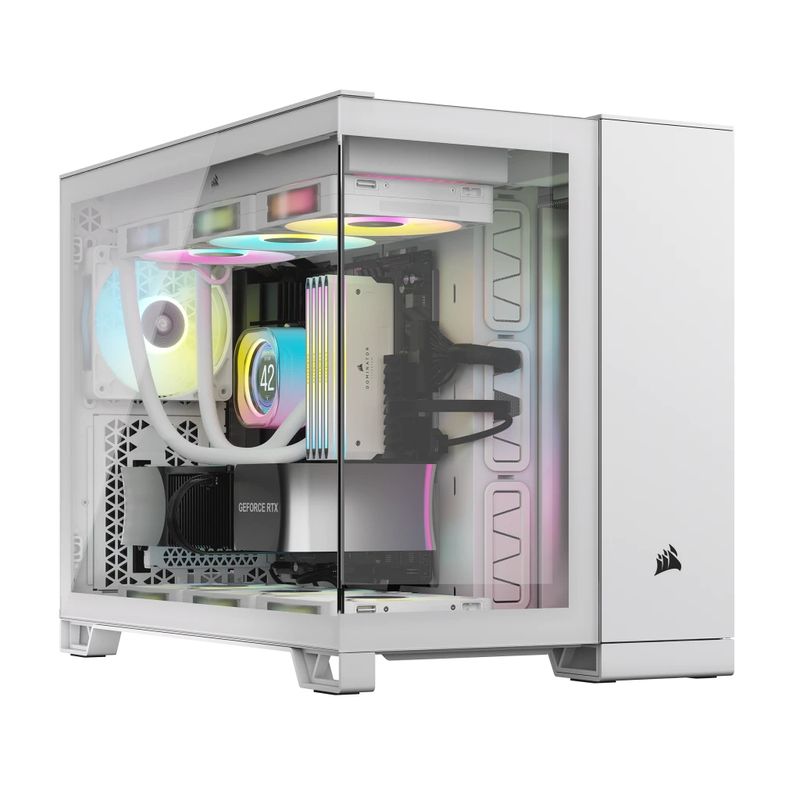Corsair-2500X-RGB-Micro-Tower-Bianco--Corsair-2500X-RGB-Dual-Chamber-Gaming-Case-w--Glass-Side---Front-Micro-ATX-2x-RGB-