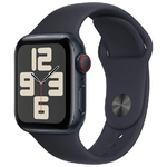 Apple Watch SE GPS + Cellular Cassa 40mm in Alluminio Mezzanotte con Cinturino Sport Mezzanotte - M/L