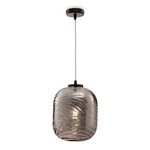 Maytoni Lampadario A Sospensione Moderno Dunas Metallo Nero Vetro 1 Luce E27 60W