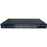 ALLNET Switch smart managed Layer2 24 Port PoE Budget 370W 24x at 4x SFP 19"" - Switch - 56 Gbps (ALL