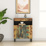 vidaXL Credenza con 2 Ante 60x33x75 cm in Legno Massello di Recupero