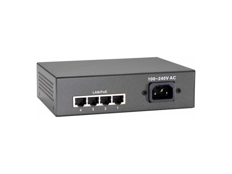 LevelOne-FEP-0511W90-switch-di-rete-Fast-Ethernet--10-100--Supporto-Power-over-Ethernet--PoE--Grigio