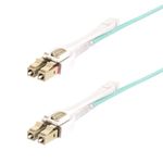 StarTech.com Cavo in fibra ottica multimodale OM4 LC a LC (UPC) con linguette push-pull, 3m, 50/125µm, Reti 100G