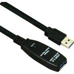 Cavo prolunga Helos attivo USB 3.1 A maschio/A femmina 100 m nero