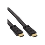 InLine Cavo piatto HDMI ad alta velocit  con Ethernet - contatti placcati oro - nero - 75 m