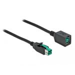 DeLOCK - Cavo prolunga PoweredUSB - USB PlusPower (12 V) (M) a USB PlusPower (12 V) (W) 20 m - Nero (85981)