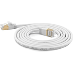 Wantec Extra dünnesCat.7 Rohkabel SSTP Patchkabel - 3 m -Cat.7 Rohkabel - S/FTP (S-STP) - RJ-45 - RJ-45 - Weiß (7120)