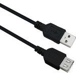 Cavo prolunga Helos USB 2.0 A maschio/A femmina 05 m nero