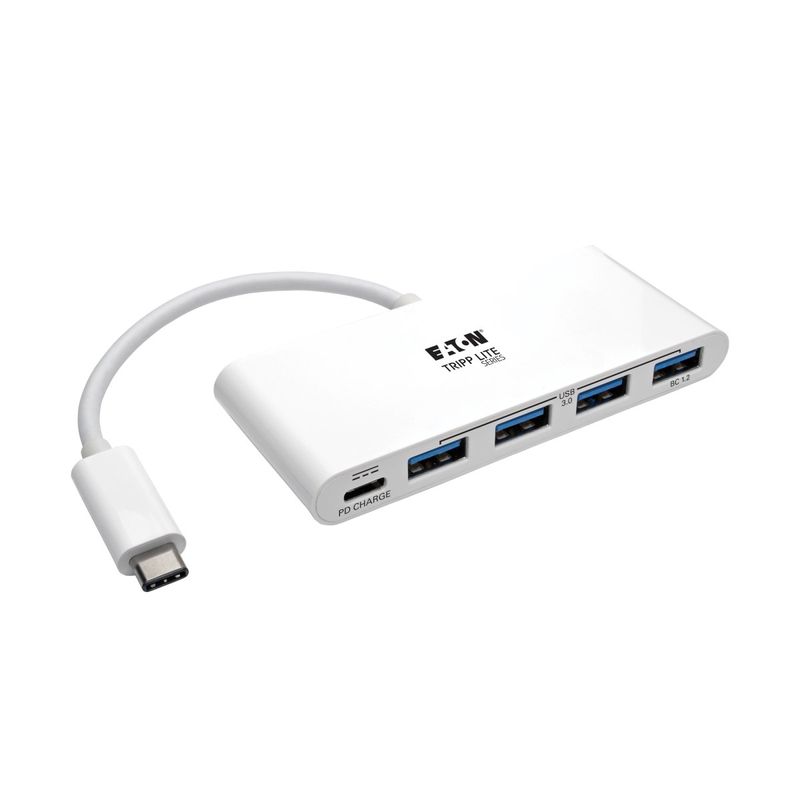 Tripp-Lite-U460-004-4A-C-hub-di-interfaccia-USB-3.2-Gen-1-3.1-Gen-1-Type-C-5000-Mbit-s-Bianco--4-PORT-USB-PORTABLE-HUB-A