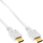 InLine Cavo HDMI High Speed con cavo Eth. - Premium - ST - ST - bianco - oro - 10 m