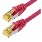 Cavo patch Helos S/FTP Cat 6a magenta 50 m