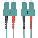 helos LWL Patchkabel 50/125µm OM3 SC 15,0m SC Duplex Stecker/Stecker,aqua (216670)