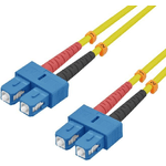 Cavo patch in fibra ottica Helos SC/SC duplex 9/125m OS2 giallo 150m