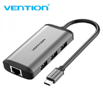 Vention CNCHB replicatore di porte e docking station per laptop Cablato USB 3.2 Gen 1 (3.1 Gen 1) Type