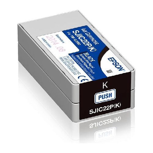 Epson-SJIC22P-K---Ink-cartridge-for-ColorWorks-C3500--Black-