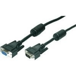 2direct LogiLink VGA Verlngerungskabel mit Ferritkernen, schwarz, 1,8m (CV0004)