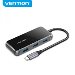 Vention HUB 5 in 1 da USB-C a USB 3.0*4/PD - 015 m - Colore grigio pianoforte