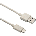 Helos Eco-Line presa USB A/spina Type-C 10 m beige/bianco