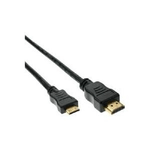 InLine Mini cavo HDMI ad alta velocit  - Connettore da A a C - zincato cont. - nero - 3 m