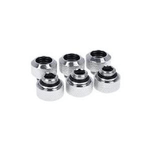 ALPHACOOL LOT DE 6 RACCORDS  COMPRESSION POUR TUBE 13MM - G1/4 ALPHACOOL EISZAPFEN (ARGENT)