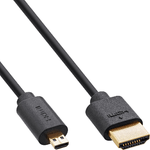 InLine Cavo HDMI sottile ad altissima velocit  - 8K4K - A St. - D St. Micro - 15 m