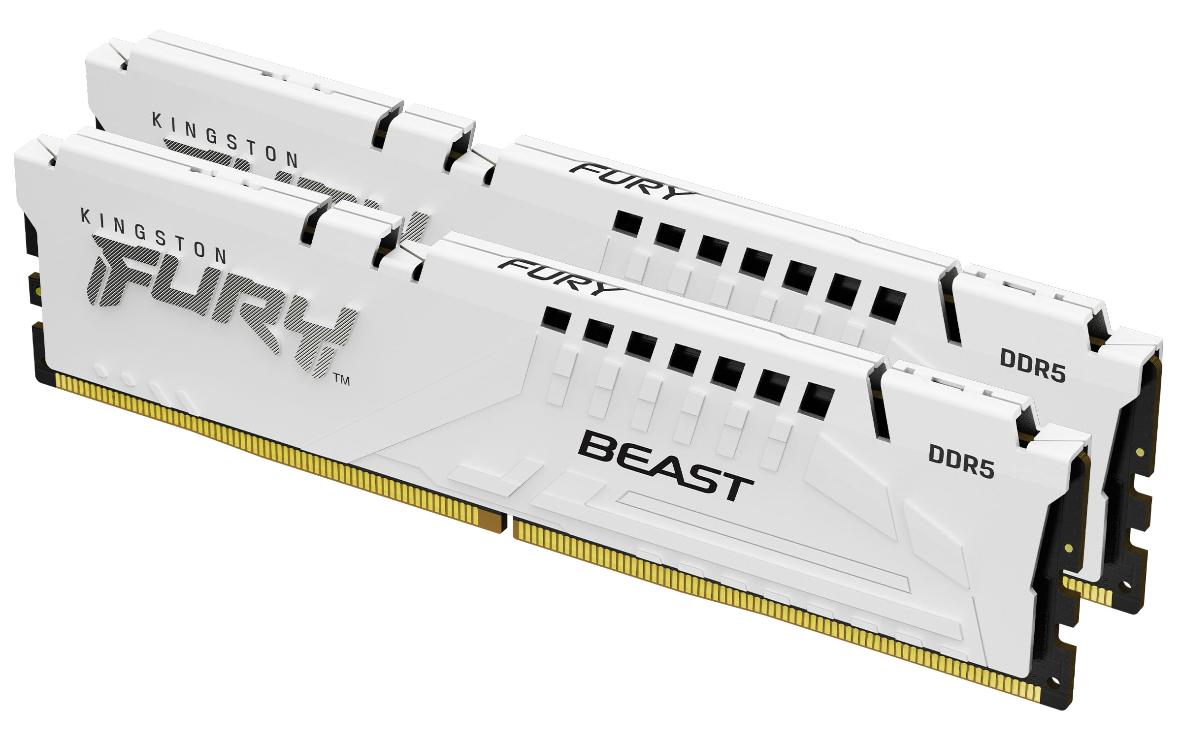 Kingston Technology FURY Beast 32 GB 6000 MT/s DDR5 CL40 DIMM Kit da 2 White XMP (Kingston FURY Beast - DDR5 - kit - 32