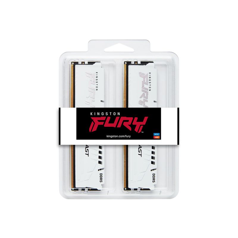 Kingston-Technology-FURY-Beast-32-GB-6000-MT-s-DDR5-CL40-DIMM-Kit-da-2-White-XMP--Kingston-FURY-Beast---DDR5---kit---32-