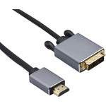 Cavo di collegamento Helos spina HDMI/spina DVI PREMIUM 4K 20 m nero