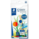 Staedtler Staedtleler 146 10c pacco di 12 campate colorate ad acquerello - resistente alle rotture - colori assortiti