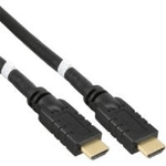 InLine Cavo HDMI High Speed con Ethernet - ST - ST - attivo - nero - oro - 30 m