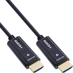 InLine Cavo HDMI AOC - HDMI ad alta velocit  con connettore Ethernet 4K-60Hz da 50 m