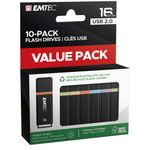 Emtec K100 unità flash USB 16 GB USB tipo A 2.0 Nero, Multicolore