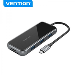 Vention Stazione di docking USB-C 9 in 1 USB-C a HDMI/USB 3.0x3/RJ45/SD/TF/TRRS 3.5mm/PD