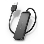 Vention HUB 4 in 1 USB 2.0 a 4xUSB - 05 m - Colore Nero