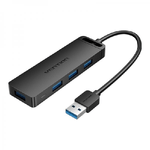 Vention CHLBD hub di interfaccia USB 3.2 Gen 1 (3.1 Gen 1) Type-A 5000 Mbit/s Nero