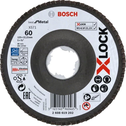 Bosch-X-LOCK-X571-BEST-FOR-METAL-Disco-di-macinatura