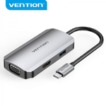 Vention TOAHB replicatore di porte e docking station per laptop Cablato USB 3.2 Gen 1 (3.1 Gen 1) Type