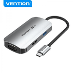 Vention  Docking station da USB-C a HDMI/VGA/USB 3.0/PD Tipo in lega di alluminio grigio 015 M
Specifiche