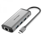 Vention CNDHB replicatore di porte e docking station per laptop Cablato USB 3.2 Gen 1 (3.1 Gen 1) Type