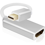 Cavo adattatore Helos spina mini DisplayPort/presa HDMI PREMIUM 4K argento