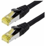 Cavo patch Helos S/FTP Cat 6a nero 10 m