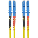 Cavo patch in fibra ottica Helos E2000/E2000 (LSH) duplex 9/125m OS2 giallo 50m