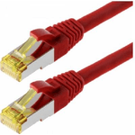 Cavo patch Helos S/FTP Cat 6a rosso 10 m