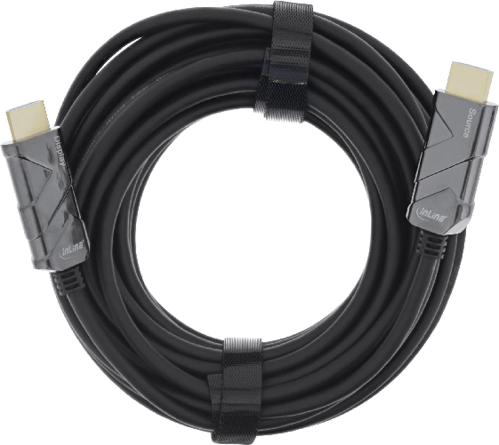 InLine Cavo HDMI AOC - Cavo HDMI ad altissima velocit  - 8K4K - nero - 80 m